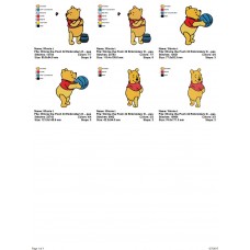 Package 3 Winnie the Pooh 11 Embroidery Designs